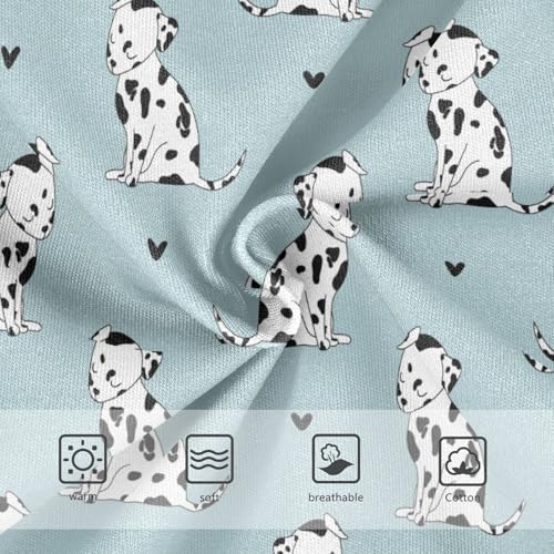 Wusikd Cute Little Hearts Girls' Underwear Cotton Dog Girls Briefs Soft Toddler Underwear 8T3