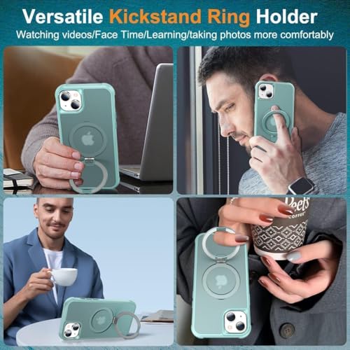CHAOFEnG Compatible with iPhone 14 Case with Stand, Teal Green by CHAOFEnG - Used condition - Image 6