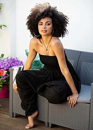 likemary Harem Jumpsuits for Women & Cotton Harem Pants - Maxi Womens Romper - Strapless Jumpsuit - Image 4