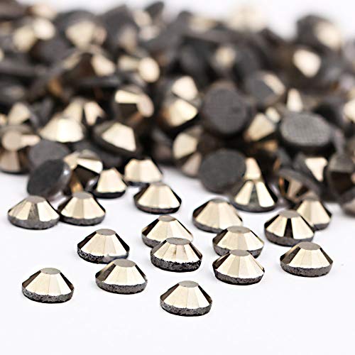 Image of Beadsland Crystal Hotfix Rhinestone,Machine Cut Stone 1440pcs /pkg (Hematite,SS16 /4mm)