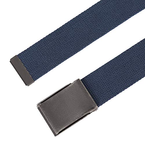 Image of Mile High Life Canvas Web Belt | Cut to Fit Up to 52 inch | Flip-Top Matte Silver Nickel Buckle 12 Colors