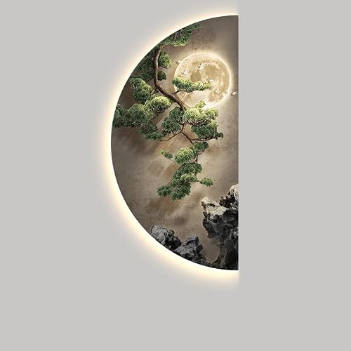 FOELANNE Acrylic Crystal Landscape LED Wall Sculpture