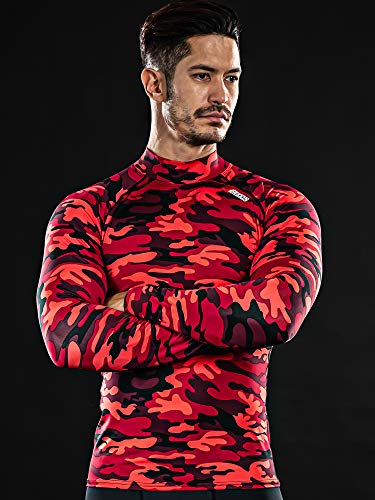 Drskin Men's Compression Shirts Top Long Sleeve Baselayer Sports Running Workout Athletic Gym (Smre33, M) #TOP1