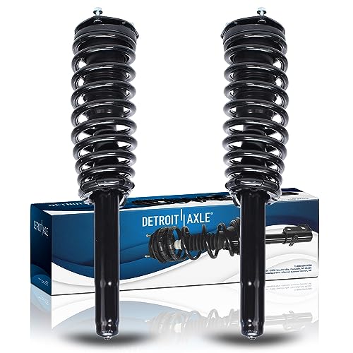 Image of Detroit Axle - Front Struts for V6 2010-2012 Ford Fusion Mercury Milan 2011 Lincoln MKZ Complete 2 with Coil Spring Replacement Quick Install Ready Shocks Assembly