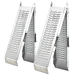 VonHaus Loading Ramp - 2 Van Ramps Heavy Duty - Folding Slope for Van, Motorbike, Quad Motorcycle - Portable Galvanised Steel Loading Rampway- 400kg Max Loading - H168 x W25 x D8cm