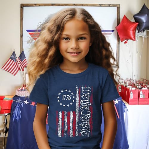 Image of 4th of July Shirts Toddler Boys Girls American Flag USA T-Shirt Kids Patriotic Tee Tops