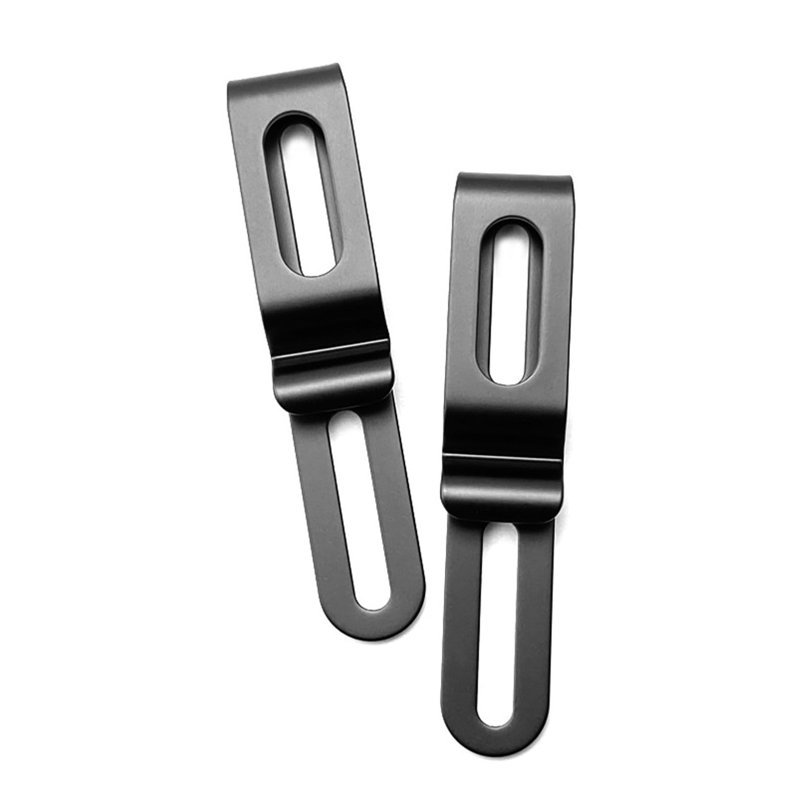 Kydex Clip de ceinture en acier inoxydable pour étui Kydex, gaine, pochette Mag, étui à couteaux, portefeuille, noir