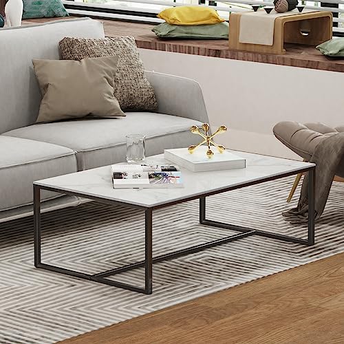 Wisfor JJ-XZ311 Sintered Stone Coffee Table: White Sofa Side Table thumb #6