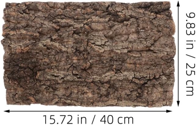 TOYANDONA 2pcs Bark Background for Reptiles Climbing Mat and Habitat Decor for Lizard Turtle and Bearded Dragon Enclosures Design