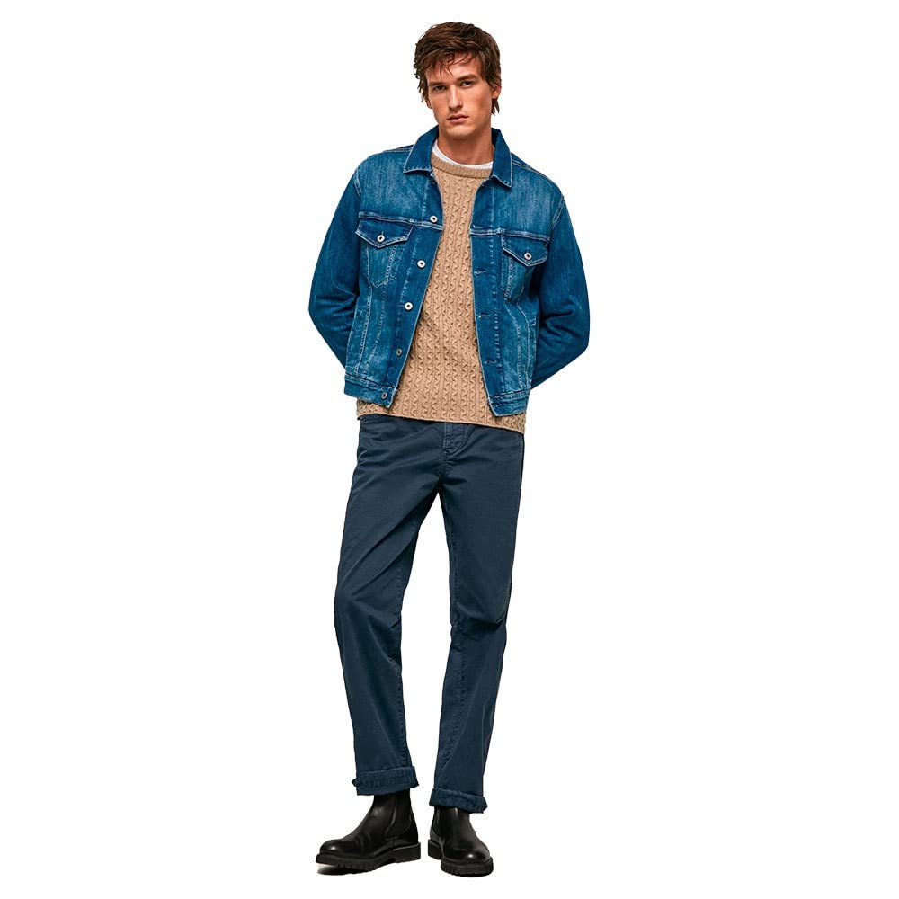 Pepe Jeans Hombre Chaqueta vaquera, Azul (Denim-HP2), L Hombre