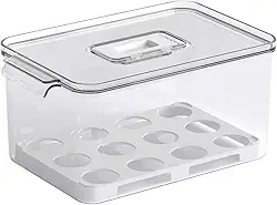 Coza - Organizador para Ovos Dry com Tampa 24 Unidades - Cristal