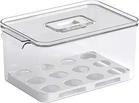Coza - Organizador para Ovos Dry com Tampa 24 Unidades - Cristal