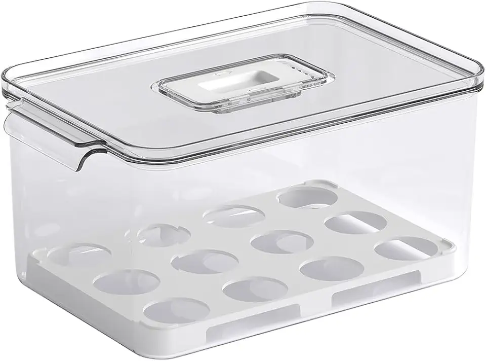 Coza - Organizador para Ovos Dry com Tampa 24 Unidades - Cristal