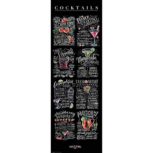 Cocktails Lily and Val décoration murale 58x156cm pour salon