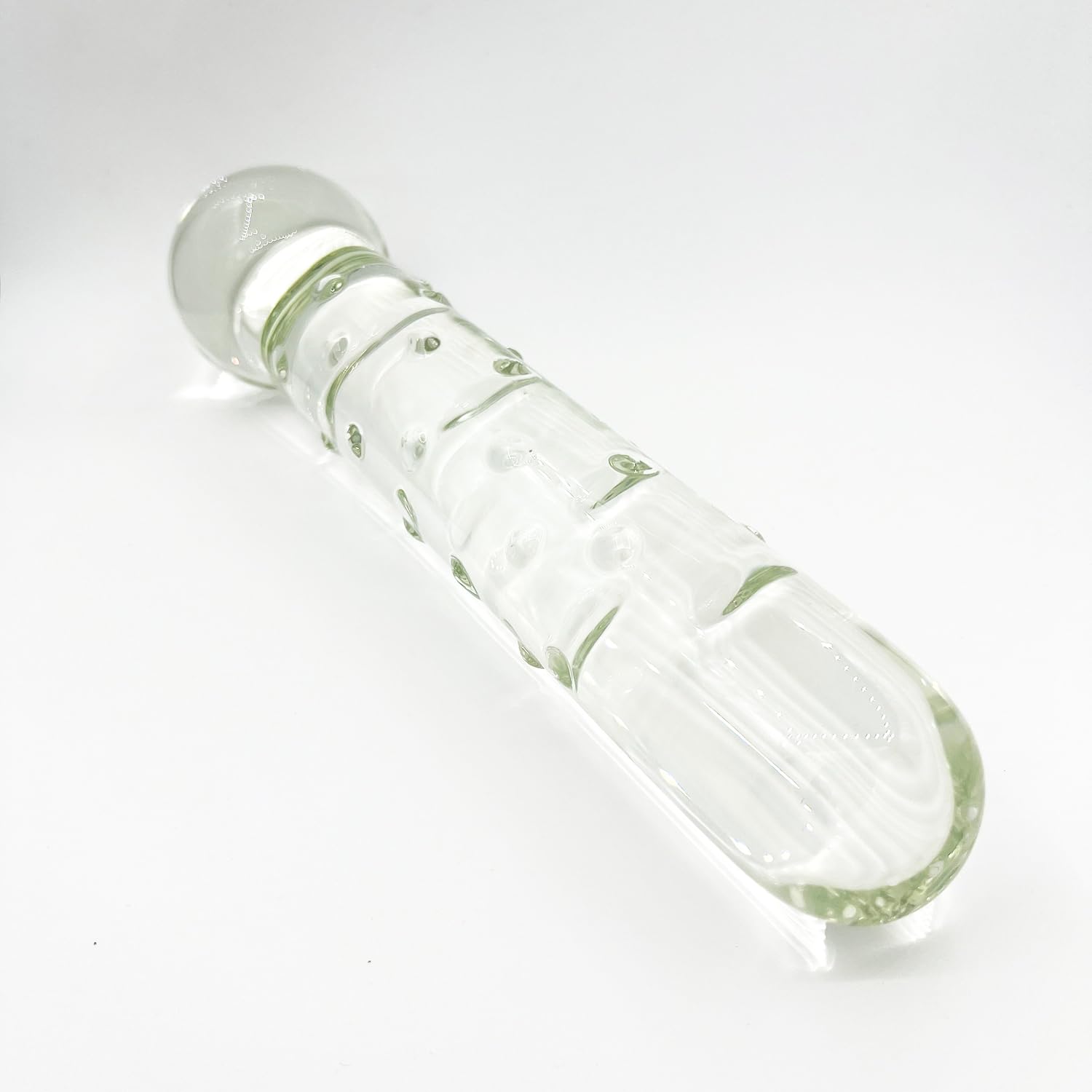 Big Glass Dildo Penis Glas Doppeldildos Glasdildo XXL Mit 7Cm Anal Perlen 31Cm Super Groß Buttplug Kristall Glas Analdildo Anal Plug Masturbation Sexspielzeug Für Frauen Männer,Clear,31cm