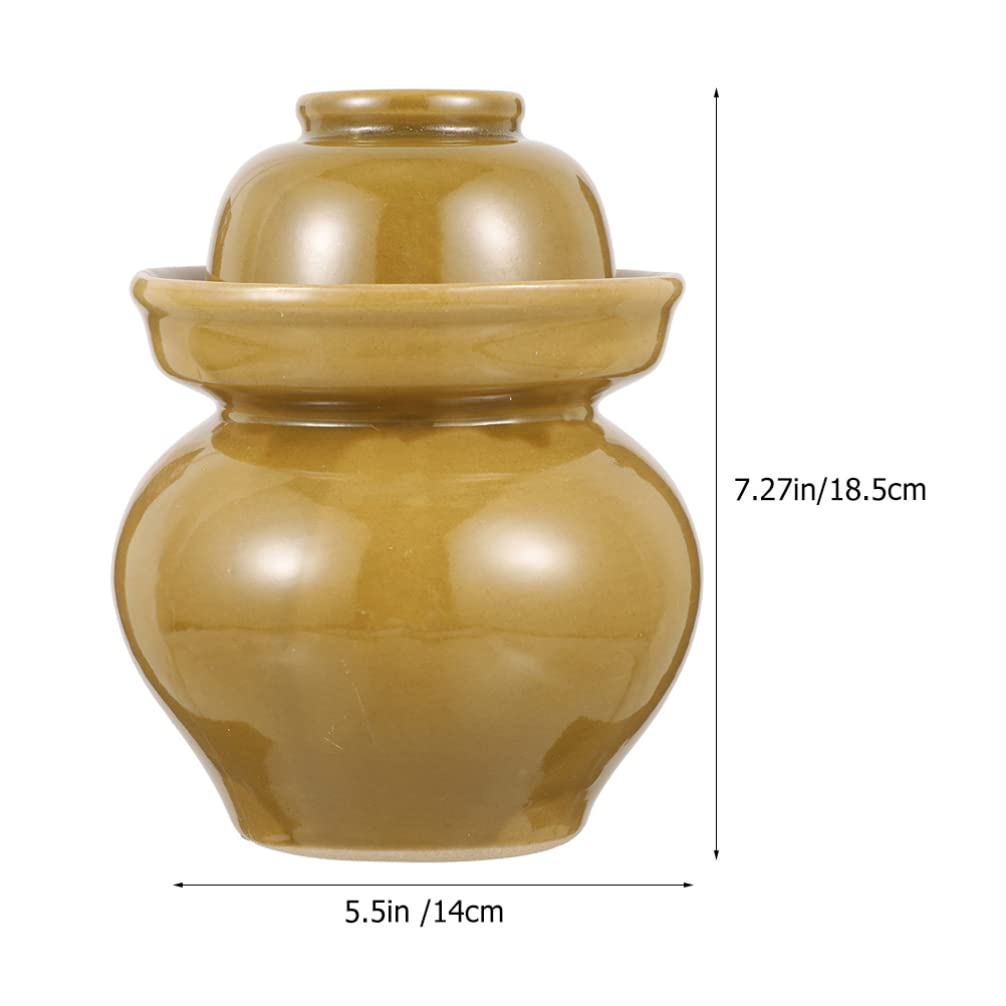 Słoik fermentacyjny Garnek fermentacyjny z pokrywką z uszczelką wodną Ceramiczny słoik na kiszonki Pojemnik kuchenny Słoik na kiszonki Paocai