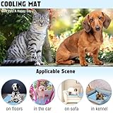 Kühlmatte für Hunde Katzen, Selbstkühlende Matte Katze,Hundekühlmatte Selbstkühlend,Kühldecke für Katzen Summer Pet Ice Pad,Die Innovative Kühlmatte Atmungsaktive EIS für,Fußboden,Hundebett