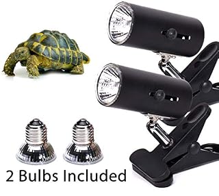 2-Pack 25W UVA UVB Lamp Lights with Bulbs | Heat and Light