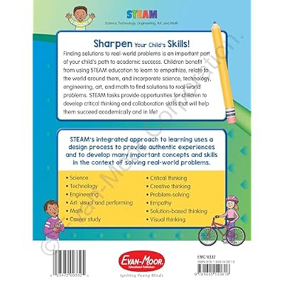 Evan-Moor Skill Sharpeners: Steam, Grade 2 Workbook Paperback Student Edition, January 1, 2021