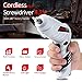 Electric Screwdriver Cordless, Goldsea Powered Screwdriver Set with 10 Magnetic Bits tool kit for college students,Portable Rechargeable Screw driver Tool Set for Dorm Home DIY(4.2v, 3.5n.m, White)