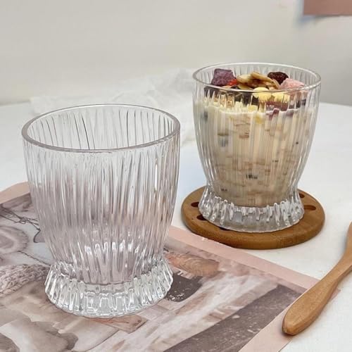 Image of Premium 300 ML Water & Juice Drinking Glasses Set of 6 Vintage Glassware Set for Juice, Cocktail, Mocktail,Whisky All Beverages Everyday Uses for Gift (6, MT-16)