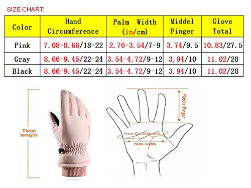 Luvas de inverno Ski Snowboard - Impermeável, 3M Thinsulate, Luvas de clima frio para homens e mulhe