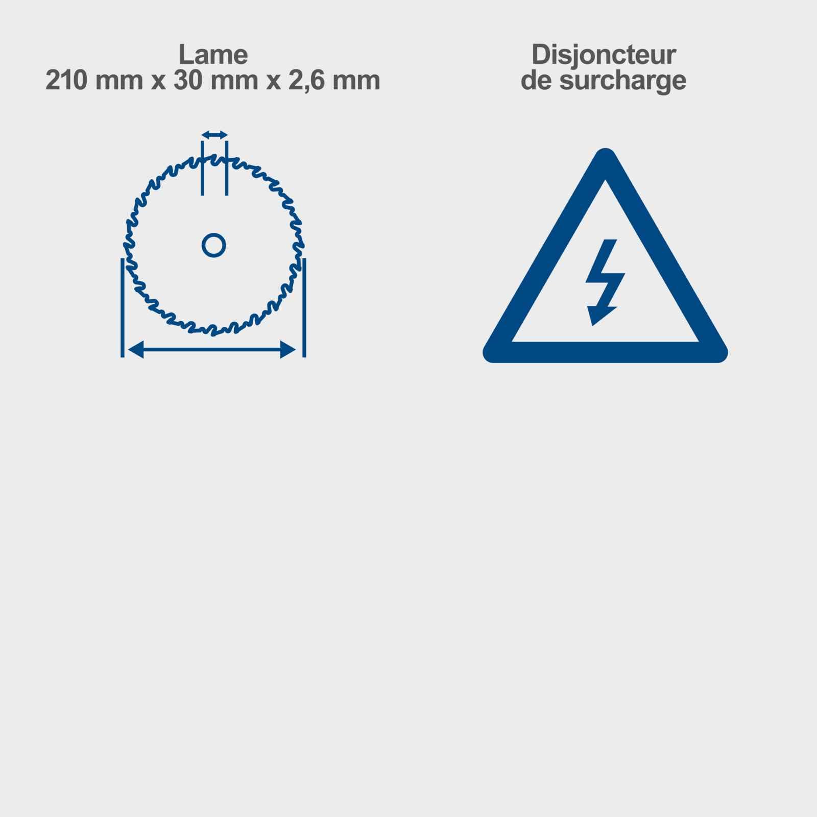 Scheppach Scie circulaire sur table HS210-1500W - lame Ø210mm - 24 dents