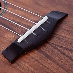 SheIRin Ukulélé en Bois d'acacia de 23 Pouces, Petite Guitare hawaïenne, avec Sac de Transport Capo Strings Ukulele, 23… – Image 5