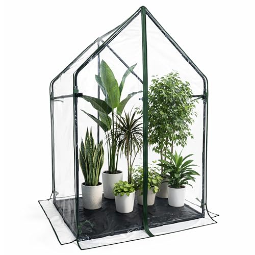 Gardzen Mini Greenhouse with Waterproof Bottom...