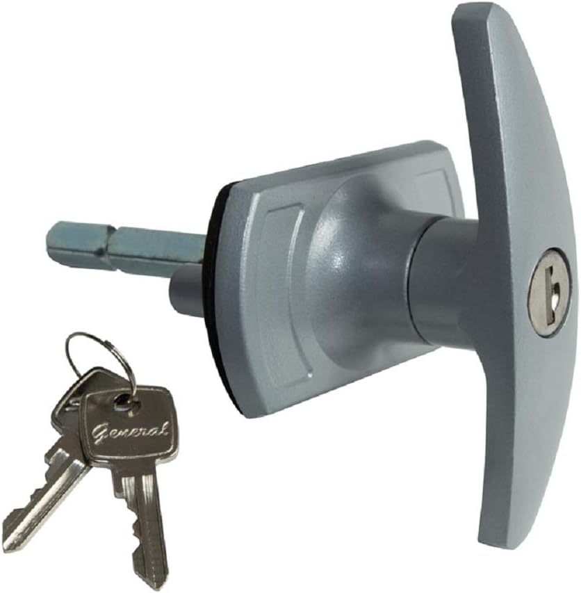 Henderson Garage T- Bar Lock Handle (short spigots) Black