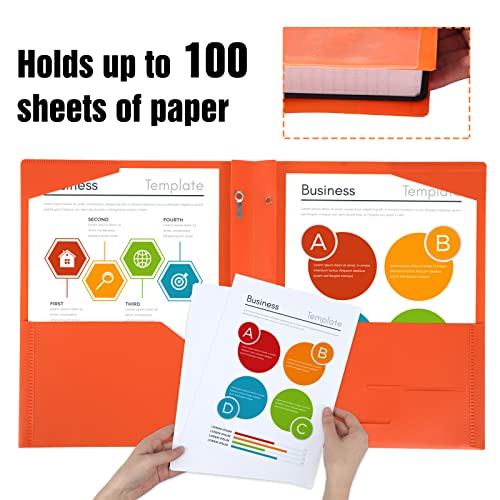 Eoout 16Pcs Folders With 2 Pockets Plastic Pocket Folders For School Office Letter Size Paper, 8 Assorted Colors #TOP3