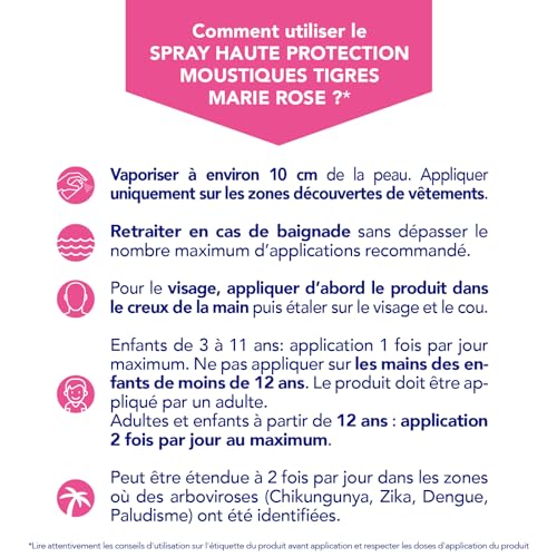 Anti moustiques Répulsif Protection 6h Efficace Zones Tropicales Marie Le Spray De 100 Ml - vue 4