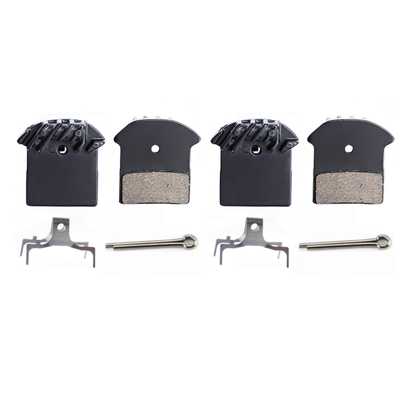 for Shimano, for DEORE XT M785 M675, SLX J02A J03A Kühlrippen Ice Tech Fahrrad-Scheibenbremsbeläge MTB Bike Keramik-Scheibenbremsbeläge Fahrradbremsbeläge(2 Pairs)