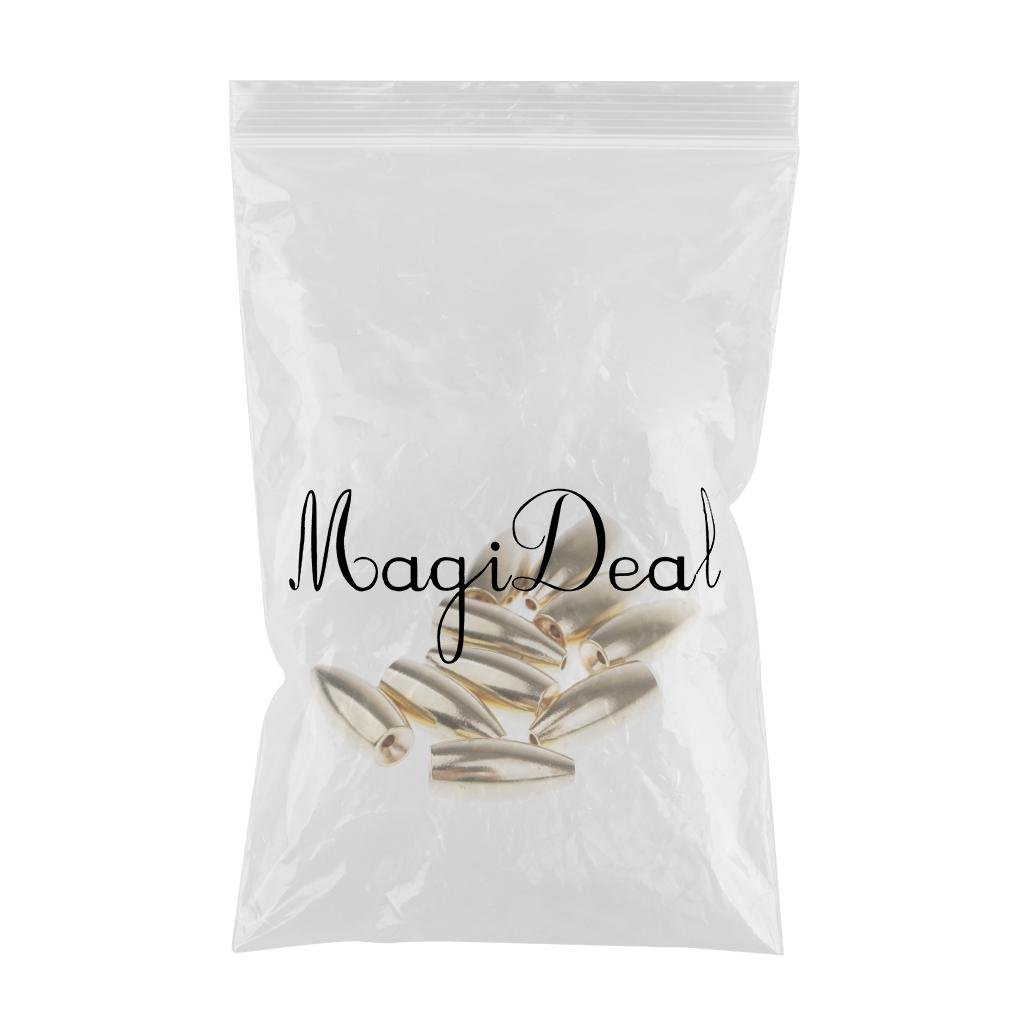 CALANDIS® 10Pcs Brass Weights Drop Shot Slider Sea Fishing Tackle Snag Sinkers 7g