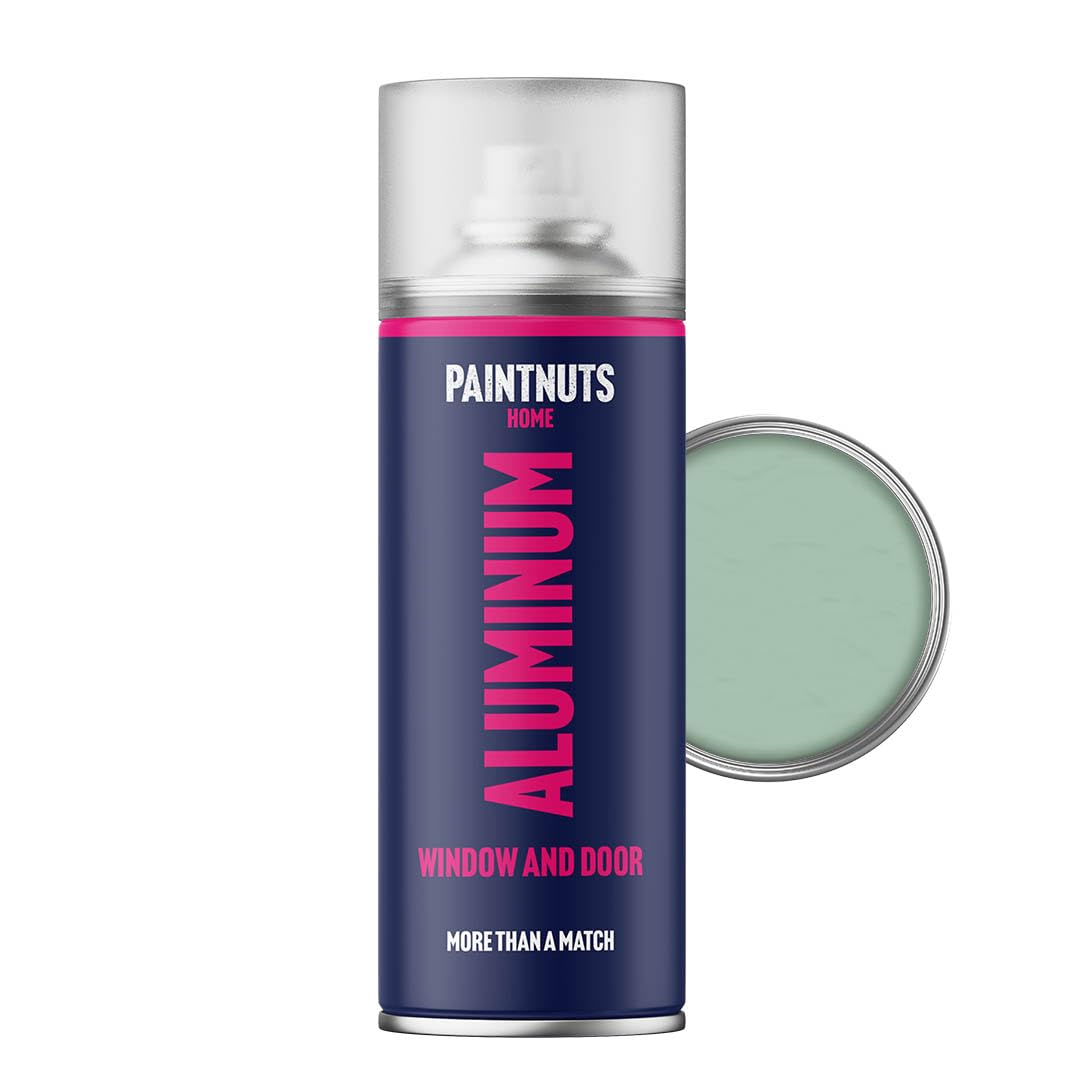 Paintnuts Aluminium Window & Door Paint - NCS-3010-G10Y - CHARTWELL GREEN Satin 400ml Spray Can