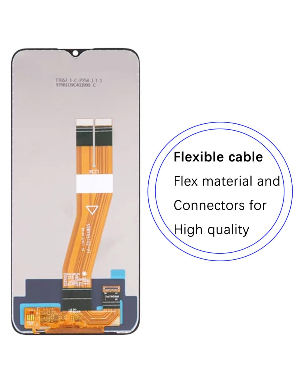 Écran pour Samsung Galaxy A03s A037F A037F/DS A037M Écran LCD de Rechange Assemblée réparation Kit(Non pour A037G)