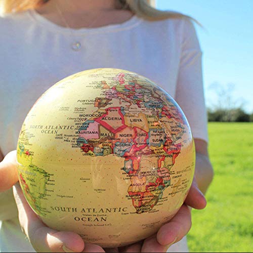 Political Map Yellow Mova Globe 4.5" #TOP3