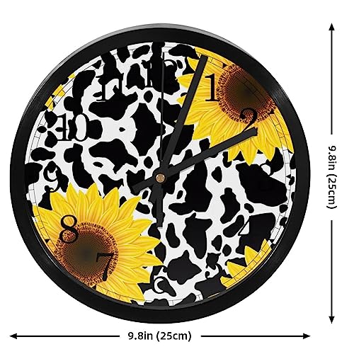 Horloge murale à quartz silencieuse de haute précision au design rustique chic