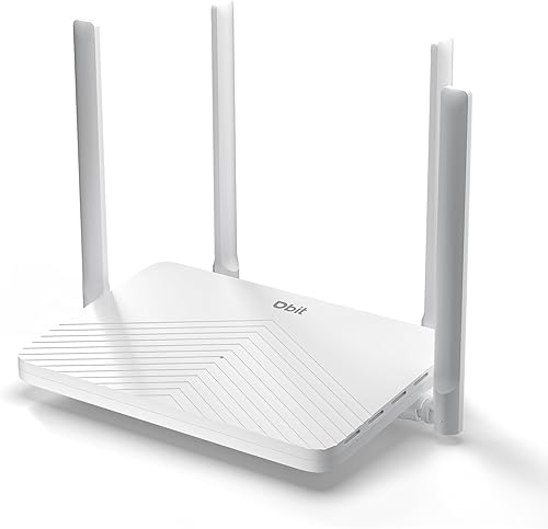 Miniatura 9 de DBIT AC1200 Router WiFi 2.4GHz +5GHz Dual Band MU-MIMO Router de Internet inalámbrico con 4 puertos Gigabit Ethernet, 4 x 5dBi antenas, modo puente