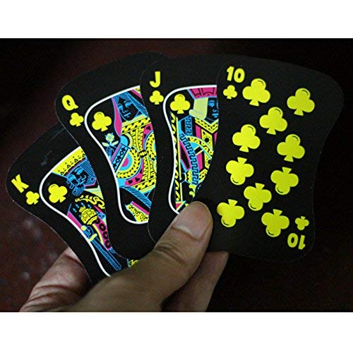 Gentlecarin 54pcs Plastic Poker Magic Playing Card Sets for Travel Swimming