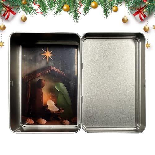 Genérico Belén de Navidad Interior, para Mesa de de mar y Madera - Decoración de guardería con de Hierro | para casa, Oficina, salón, estantería, Chimenea, Fiestas