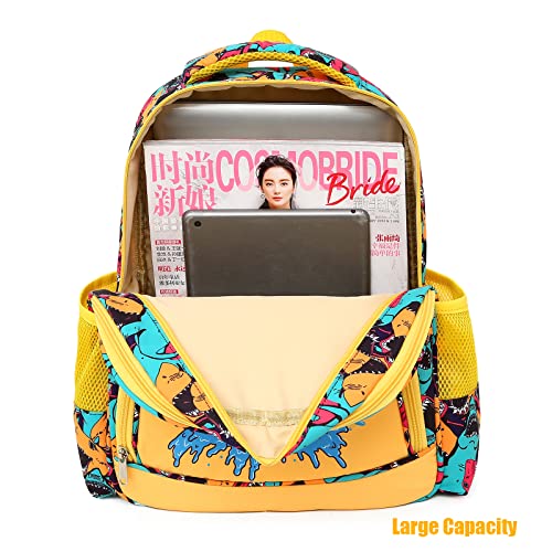 Dorlubel Boys Shark Backpack Set With Lunch Box, School Book Bag For Kids Elementary Preschool(Shark Jaw) #TOP4