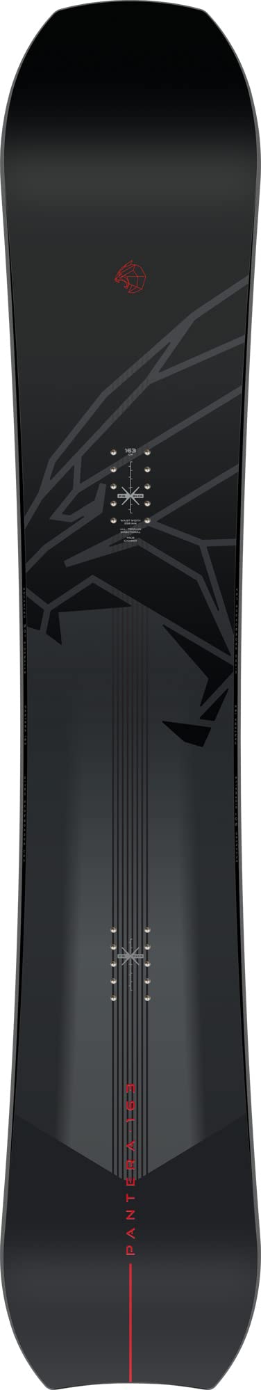 Nitro Pantera 23 All Mountain Carving Camber Board per turni di perfezione, velocità e polvere