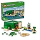 LEGO Minecraft Das Schildkrötenstrandhaus - Spielzeug mit Tierfiguren & Schildkröten Figur -Spielset mit Zubehör - Werkbank, Bambusfloß - Gamer Geschenk für Jungen & Mädchen ab 8 Jahren - 21254