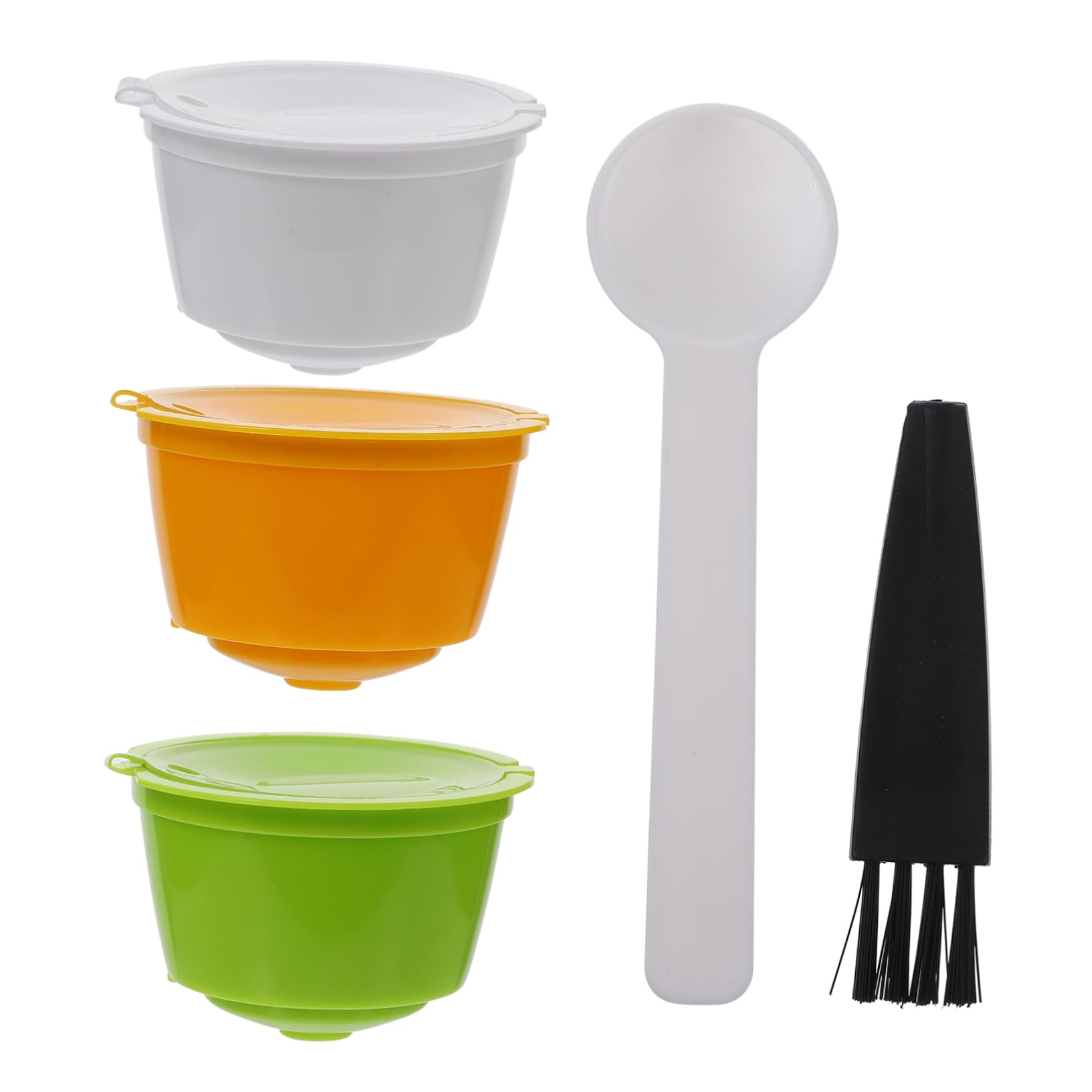 ARTIBETTER 3pcs Reusable Coffee Capsule Filter for Plastic/stainless Steel Easy to Cle