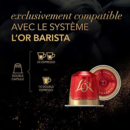 L'Or Barista Café - 50 Capsules Splendente Intensité 7 - Compatibles L'Or Barista (lot de 5 x 10 Capsules) - Image 5