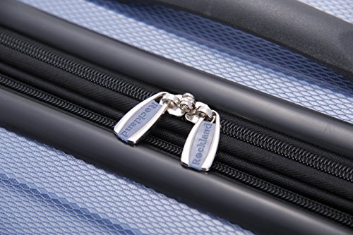 Image of Rockland London Hardside Spinner Wheel Luggage, Blue, 3-Piece Set (20 /24 /28)