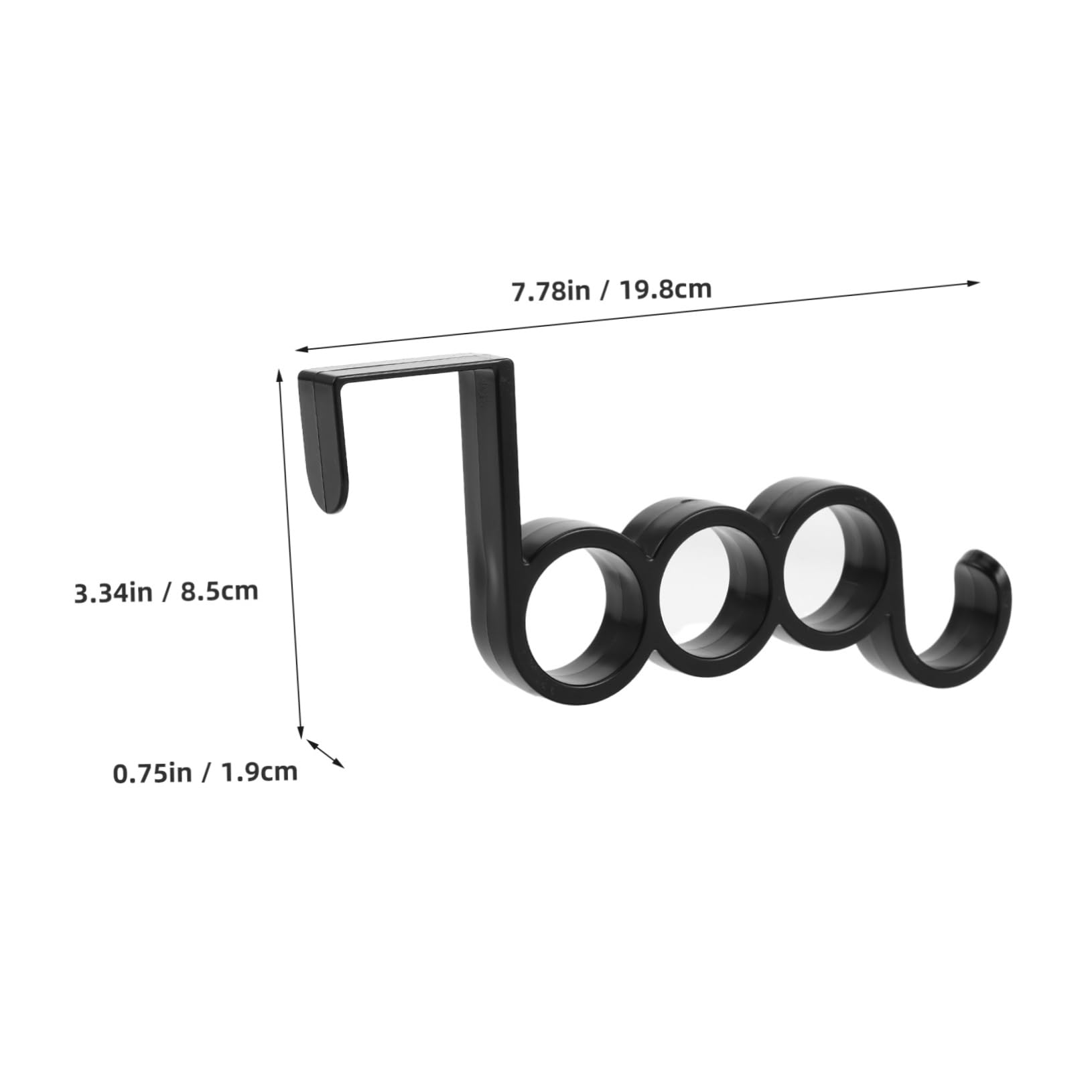 Ciieeo Modern Minimalist Door Hanger Hooks 10pcs Heavy Duty Towel Hangers Easy Install Non-Slip for Bathroom Closet Coat Bag