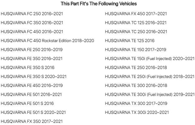 Acerbis Lower Fork Cover Set Black - Fits: Husqvarna FE 450 2016-2018