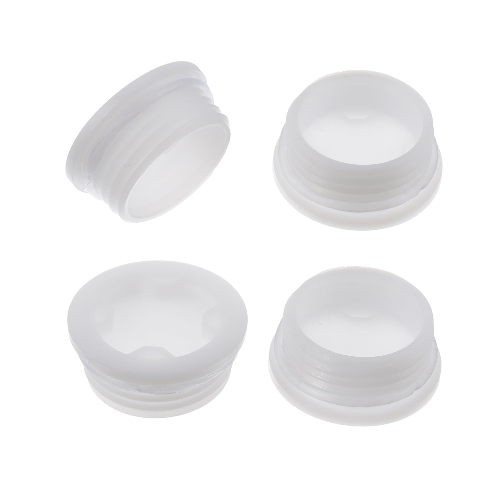 KICHOUSE 4pcs Cover Drum Seal Cap Knock Out Drum Lid Barrel Cap Oil Drum Cap Industry Drum Lid Oil Drum Lid Drum Bung Caps Poly Drum Lid Drum Bung Topper Gas Tank Lid Plastic White